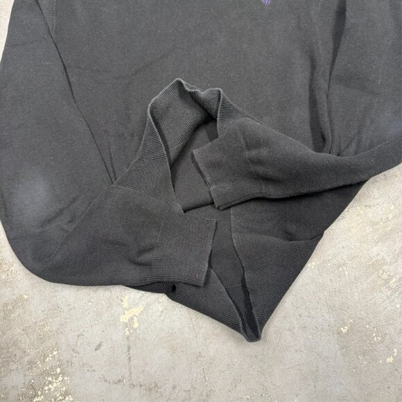 Vintage Polo Ralph Lauren 100% Pima Cotton V-Neck Knit Sweater Black Small - Picture 5 of 6